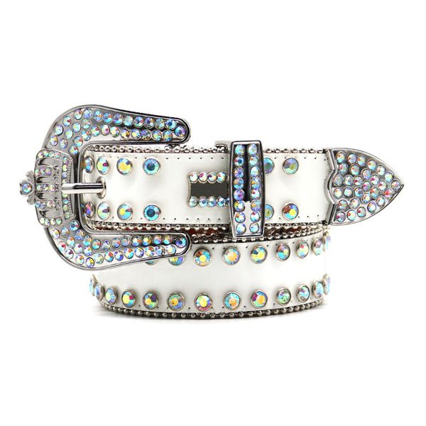 

2023 bb belt designer belts for men women crown studded with rhinestone in multiple colors, Black;brown