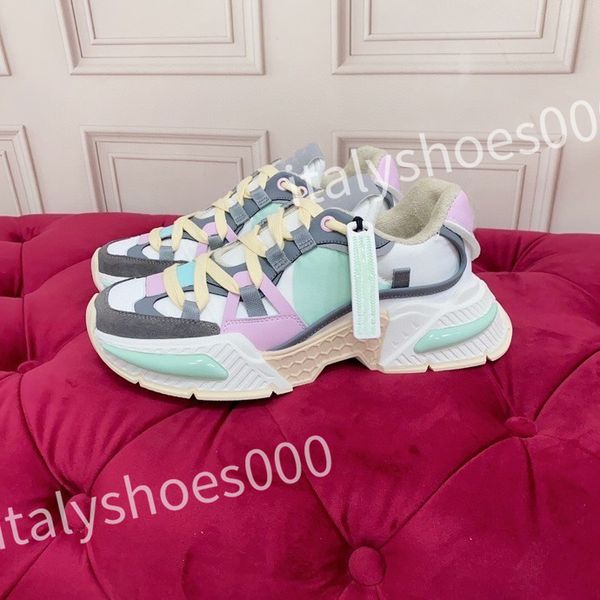 

2023 luxury designer casual shoes woman shoe leather lace up men fashion platform sneakers white black mens womens