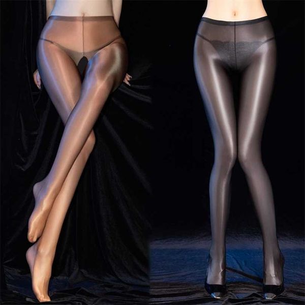 

20% off ribbon factory store large size oily women' made of glossy satin dance club stockings, Red;black