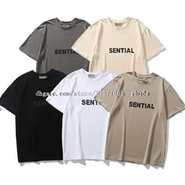 

essentail mens designer oversized essentail t shirt fog men designer essentail shirts for men designer shorts sleeve loose clothes cotton ca, White;black