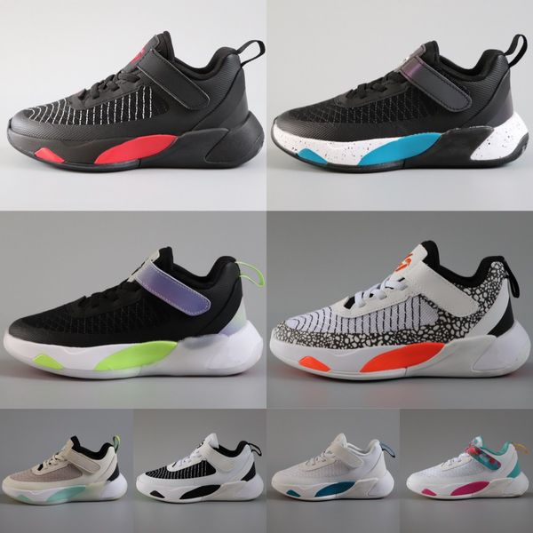 

kids shoes basketball boys luka doncic running sneakers toddler children outdoor trainers youth kid sport shoe girls sneaker bred white blac, Black