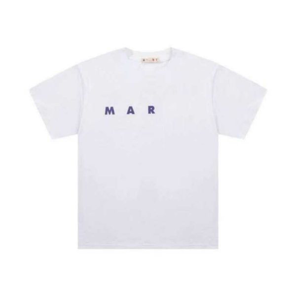 

mens women designer marnis classic trend t shirts cottons man casual shirt luxurys clothing street shorts sleeve clothes 3s, White