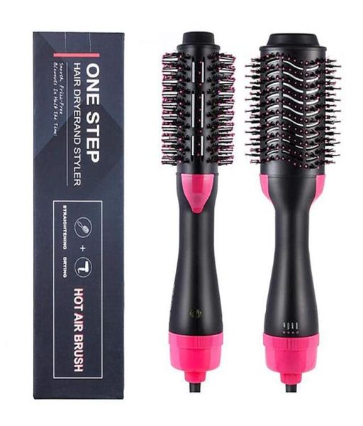 

2 in 1 multifunctional hair dryer rotating hair brush roller rotate styler comb styling straightening curling iron air comb8551634