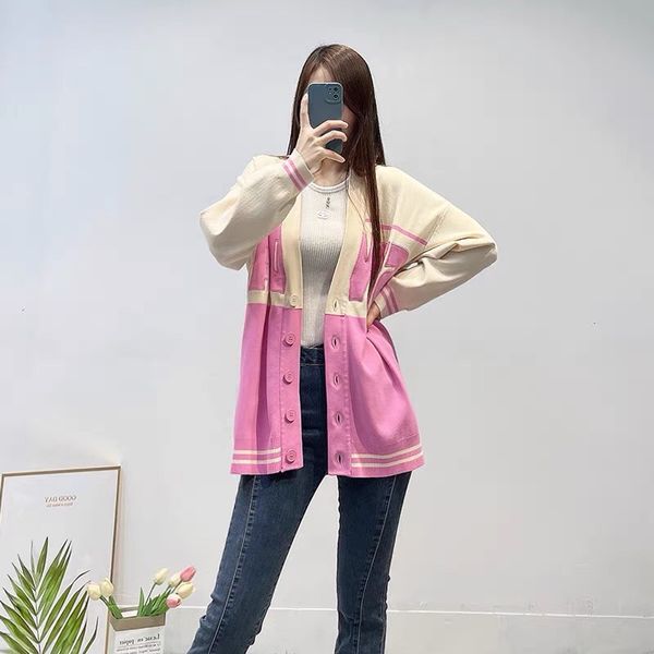 

23-women's jacket new s-ndro cardigan paired with romantic pink boat anchor knitted cardigan jacket, Black;brown