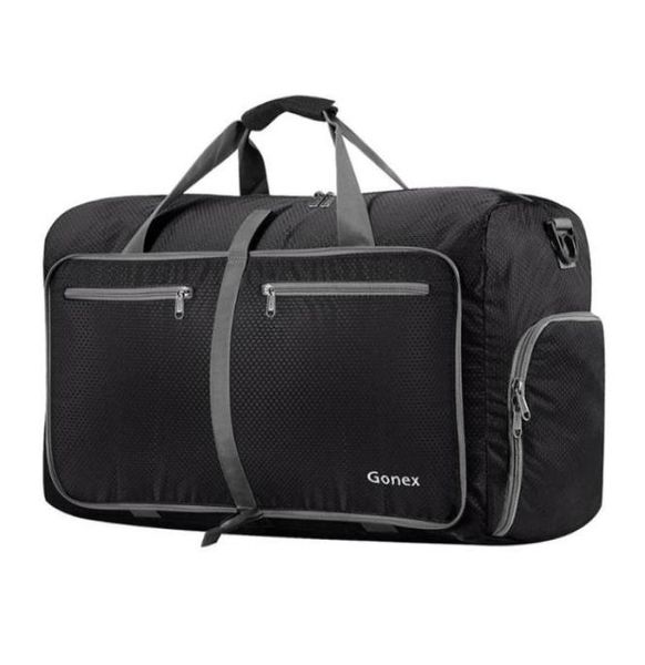 

duffel bags gonex 6080l travel luggage bag men women nylon travelling duffle foldable ultralight handbag for holiday business tri4629889