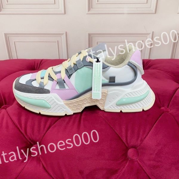 

new luxury designer casual shoes woman shoe leather lace up men fashion platform sneakers white black mens womens