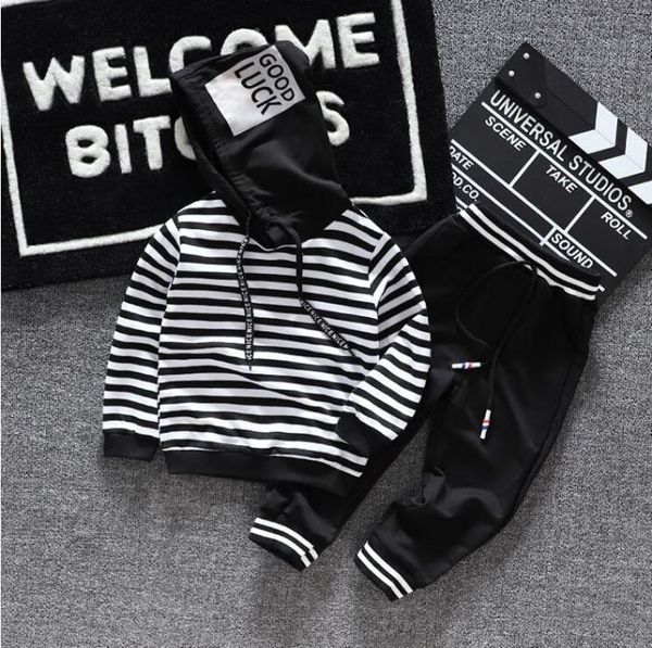 

bibicola 2019 baby boys clothing sets spring autumn kids boys pants infant sport suit for boys toddler tracksuit outfits t197719108, White