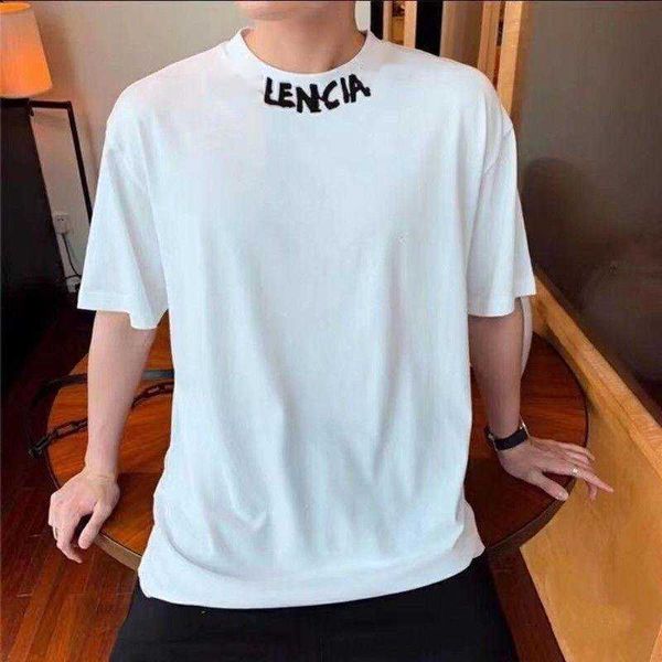

summer short sleeve tshirts men women pullover shirt bb designer tshirt mens sweatshirt round neck cotton tee letter printing t-shirt 4xl 5x, White;black