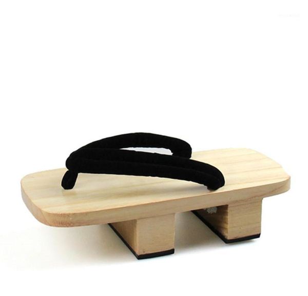 

brand 2021 summer one piece sanji kimono cosplay costume man geta slippers japanese wooden flipflops sandals16436883, Black