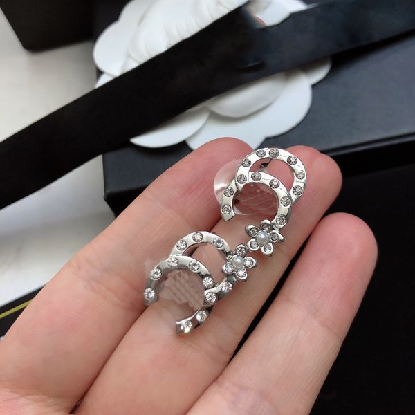 

luxury stud designer for women earrings classic jewelry letter ccity woman gold earring 7762, Golden;silver