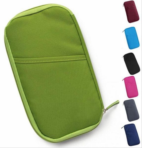 

20x candy color travel passport credit id card holder cash wallet organizer bag purse wallet fashion9924490, Brown;gray