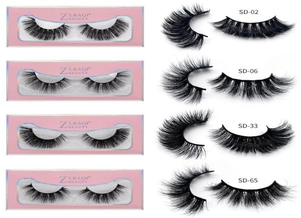 

3d faux mink eyelashes hand made cilios long lasting volume lashes extension false eyelashes with pink paper box1690123