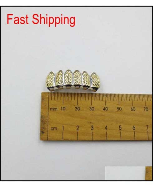 

18k gold teeth braces punk hip hop multicolor diamond custom bottom teeth grillz dental mouth fang grills tooth ca qylbse queen6612050966, Black