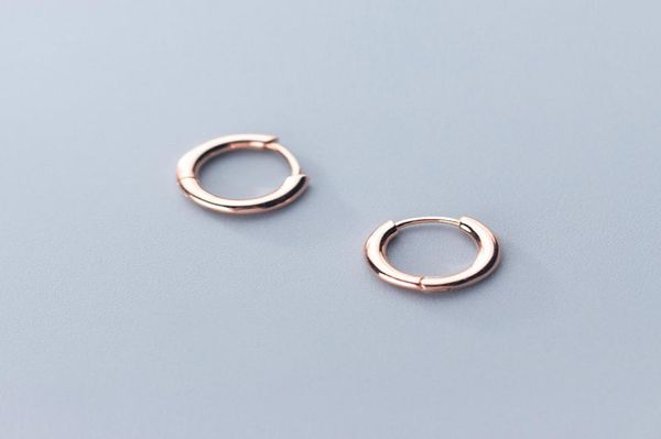 

925 sterling silver small hoops earrings for women girl round circle earring jewelry ear accessories5414858, Golden;silver