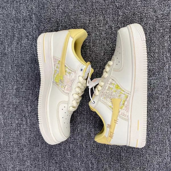 

authentic 1 low 07 running shoes sail beige yellow 2023 new arrivals lifestyle casual designer good for hanging out & walking around the par