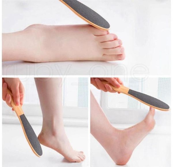 

wood foot skin foot clean scruber hard skin remover pedicure brush healthy dead skin remover feet care nail tool foot rasps5271854