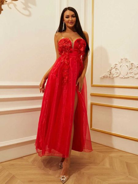 

2022 new arrival fashion casual sequins embroidered elegant split gown sleeveless temperament halter ladies evening dress, White;black