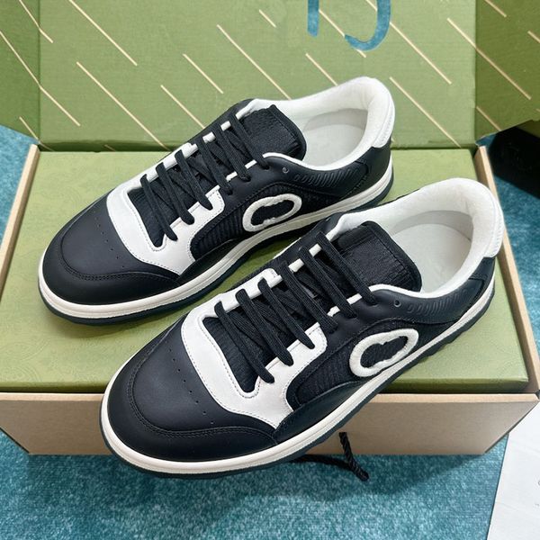 

23ss new style mens womens g shoes mac80 sneaker shoe black white leather fashion interlocking g embroidery sneaker designer style shoes