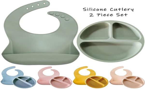 

bpa baby silicone feeding platos baby bibs suite fashionable pure children039s dishes bowl baby stuff tableware dropshippi9115100