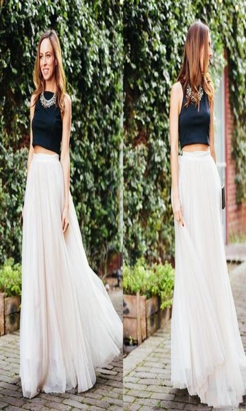 

black and ivory two piece prom dresses cap sleeve cap sleeve wome dress a line satin formal evening gowns2016 design5193131