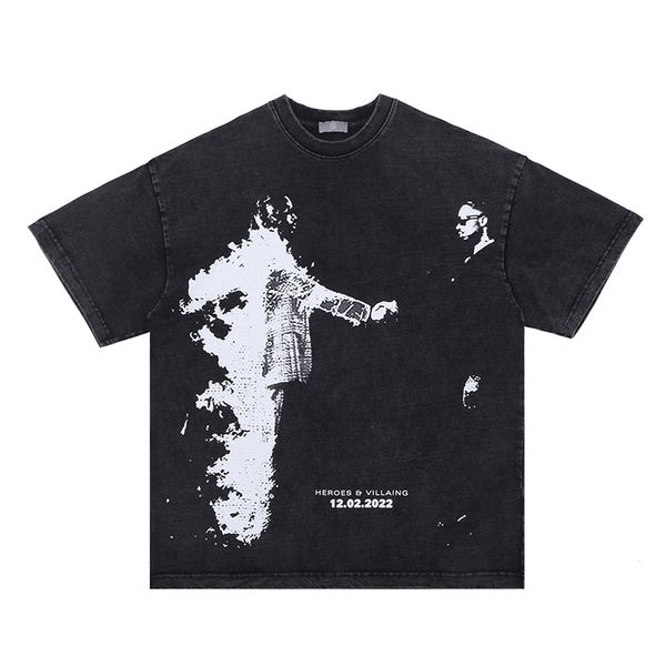 

men tshirts printed fashion t-shirt cotton casual tees short sleeve hip hop, Black;brown