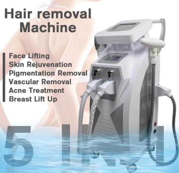 

2022 multifunction ipl laser rf face lift tattoo hair removal machine elight opt hr rf nd yag ce dhl7418642, Black