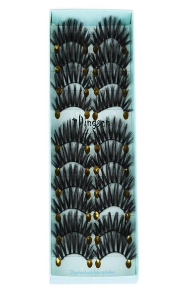 

10 pairslot 3d soft faux mink hair false eyelashes natural messy eyelash crisscross wispy fluffy lashes extension eye makeup tool6685848