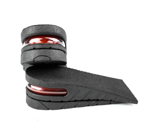 

three sizes height increase insole adjustable 1 to 3 layer pvc air cushion invisible black pads soles men and women insoles6090563, White;pink