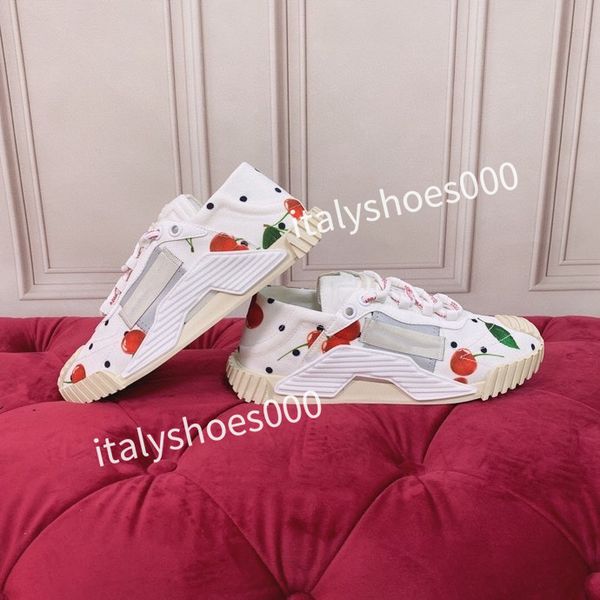 

2023 new designer womens fashion sneakers lace up popular flat casual mens spring autumn walking shoes white, Black