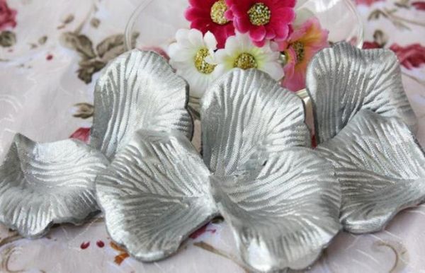 

silver silk rose petals wedding favour party flower 20 bags 100 pcs per bag4093432