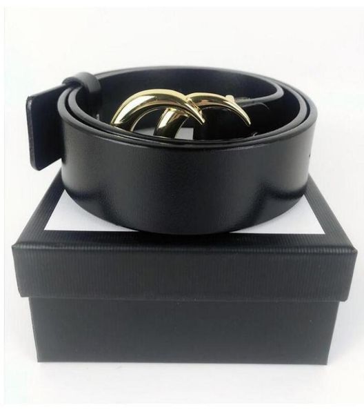 

mens woman belts classic smooth buckle genuine leather belt highly quality come with gift box and handbag7152558, Black;brown