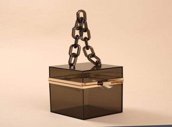 

evening bags clear acrylic clutch purse women transparent bag plastic box girl vintage retro party handbag 2022summer totesevening7758517