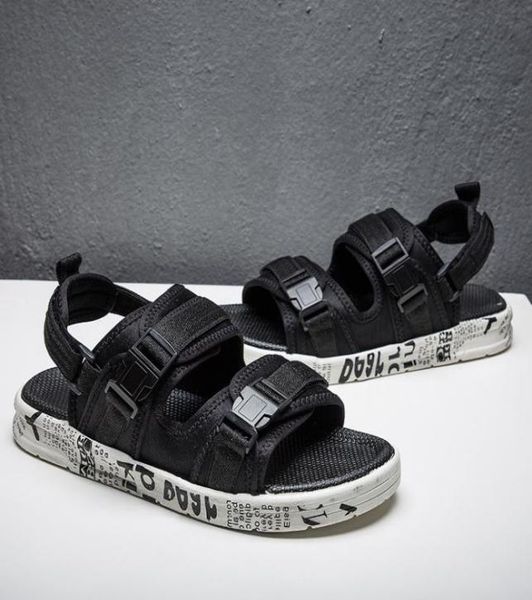 

mens sport trainers sneakers big size slippers sandals summer youth student slides black grey white light blue orange desig6900685