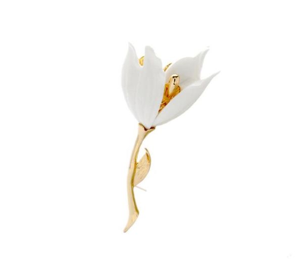

high end new fashion white flower pin lily suit brooches pin wedding brooch8124743, Gray