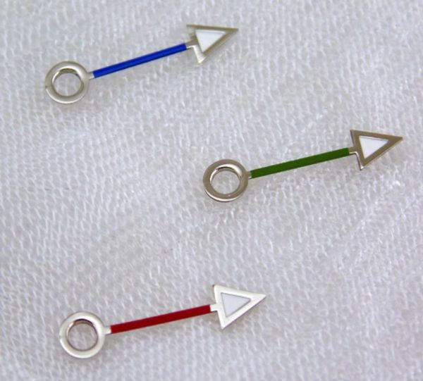 

1piece red blue green watch hands for mingzhu 3804 gmt movement hand p3502815920