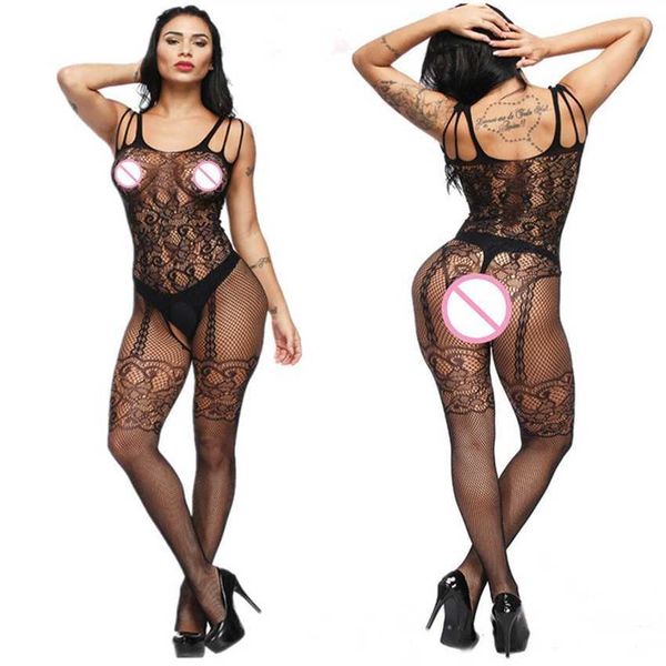 

30% off ribbon factory store women' underwear exciting new body suit black net fishing, Red;black