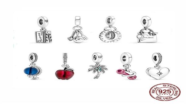 

925 sterling silver pendant pendant diy beads fit fit pandora charm bracelet women jewelry5000150, Black