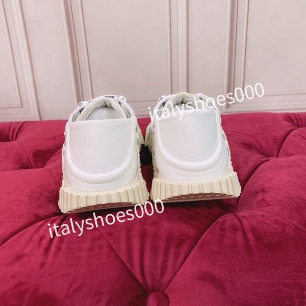 

luxurys designer women fashion sneakers lace up popular flat casual men spring autumn walking shoes white, Black