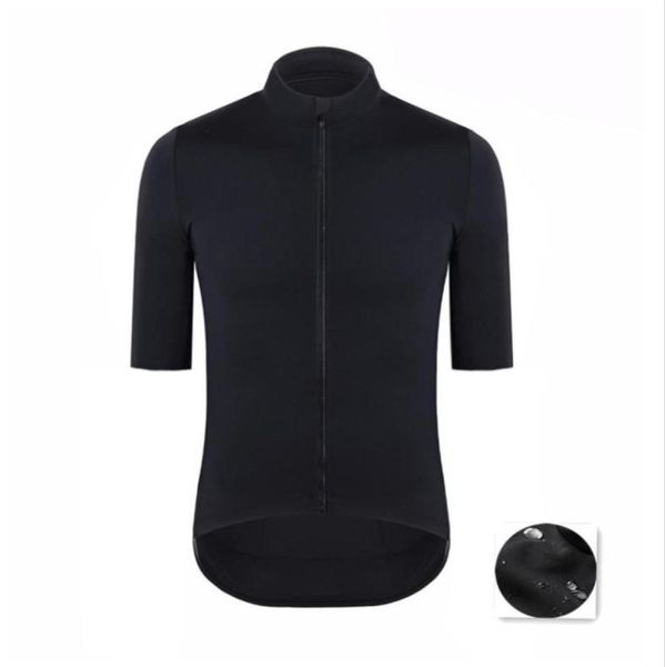 

spexcel water repellent all weather pro team cycling jersey 34 length short sleeve windproof bicycle clothes9023499, Black;red