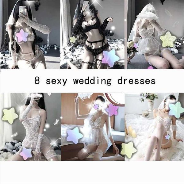 

26% off ribbon factory store sets of underwear pajamas wedding attire allure role-playing black and white stockings, Red;black