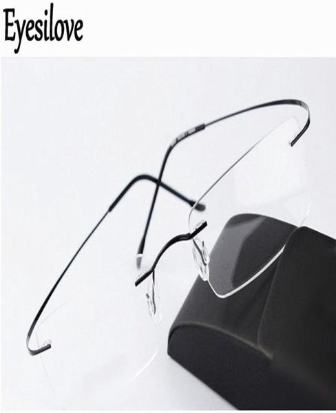 

ultralight rimless optical frame men women pure titanium eyewear gafas eyeglasses hypoallergenic hingeless glasses go with eyewea7237703