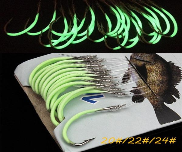 

40pcs 2024 luminous maruseigo hook with fishing lines barbed fishing hooks pesca carp fishing tackle kl391844422