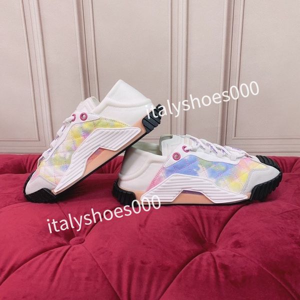 

new luxury designer womens fashion sneakers lace up popular flat casual men spring autumn walking shoes white, Black