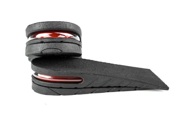 

three sizes height increase insole adjustable 1 to 3 layer pvc air cushion invisible black pads soles men and women insoles5575472, White;pink