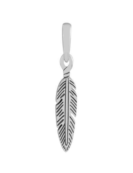 

feather charms pendant s925 silver fits for original style jewelry bracelet 397216 h88245516, Bronze;silver