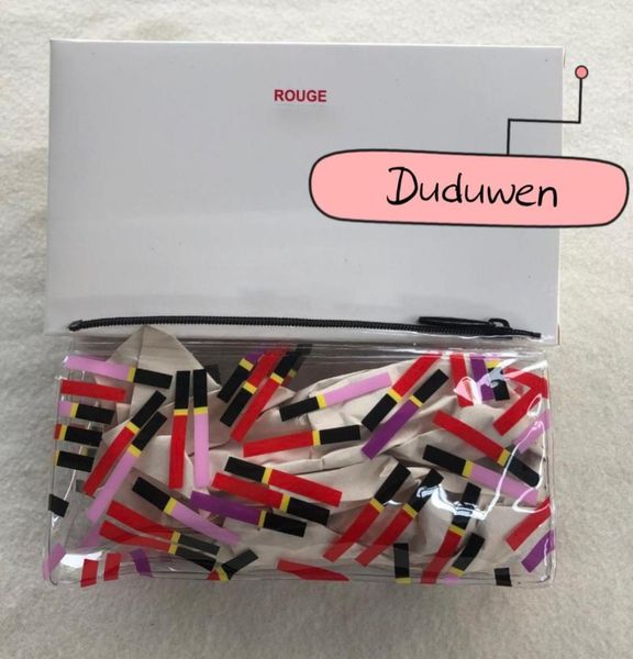 

16x7x3cm zipper makeup bag c fashion lipsticks cosmetic transparency collection gift box1463772
