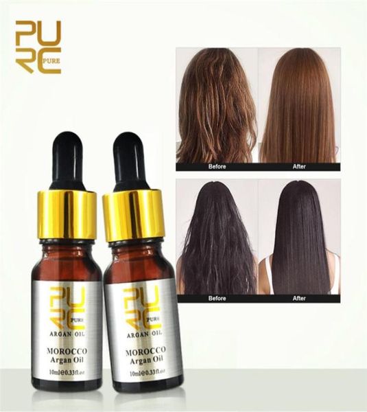 

purc 10ml hair care moroccan pure argan oil hairs care oil treatment for all hairs types hair scalp treatment1627729