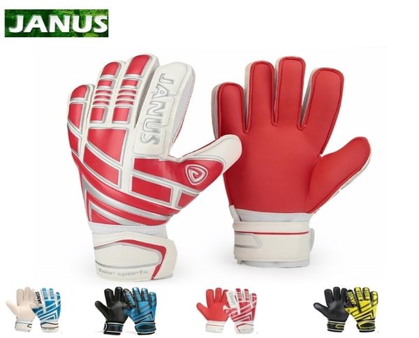 

sports gloves janus professional kids football goalkeeper gloves latex thickened soccer gloves finger save protection 2209262579724, Black