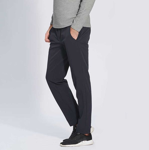 

men's sport lulus yoga pants running jogging fitness training basketball football long leggings elastic quick drying trousers leisure h, Black
