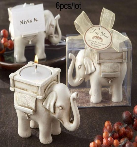 

wedding candle holder lucky elephant antiqueivory tealight holderno tee light cs838 6pcslot3319612